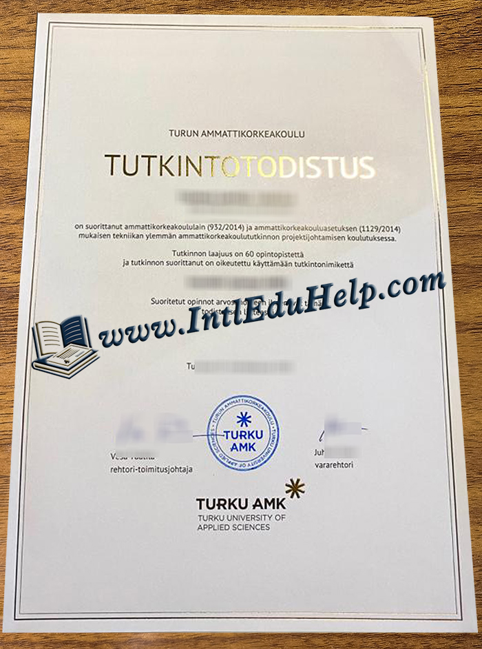 Turku University of Applied Sciences diploma