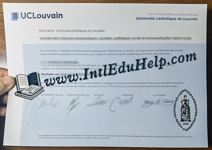 UCLouvain diploma