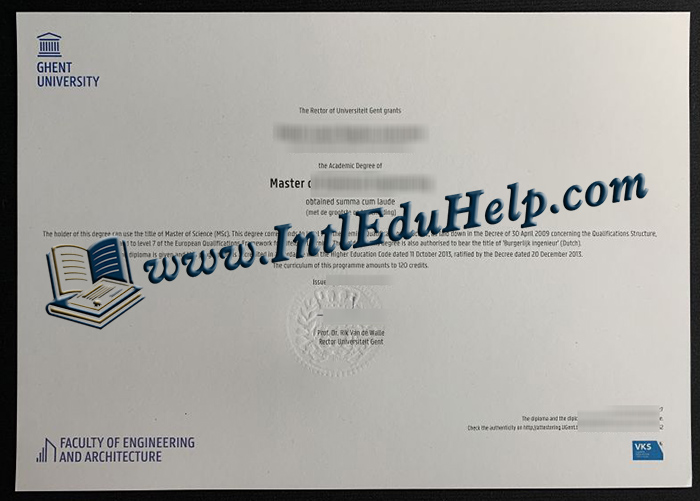 Universiteit Gent diploma