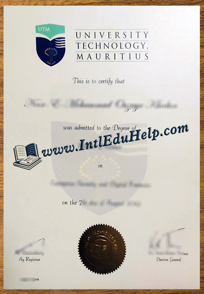 University of Technology Mauritius diploma