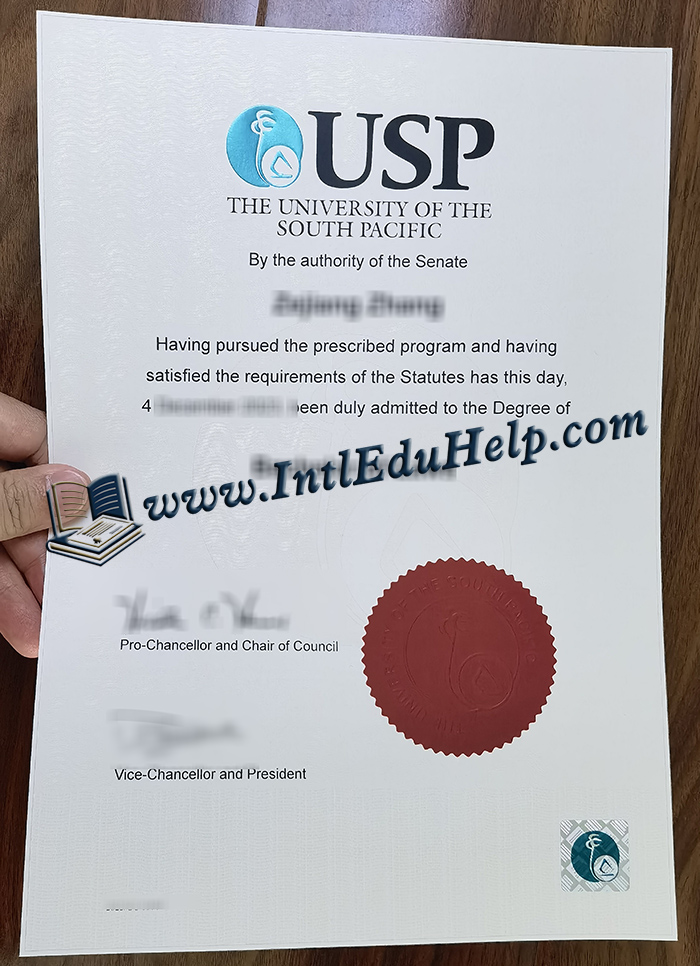 University of the South Pacific diploma